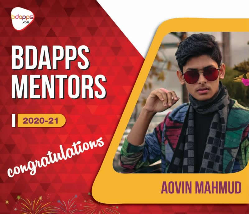 Aovin Mahmud - Mentor - BDApps -( National App Store )
